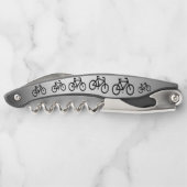 Silver Metallic Cycling Abstract Corkscrew (Back)