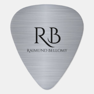 Silver Metallic Guitar Pick