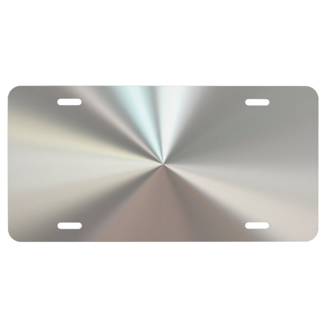 Silver Metallic License Plate (Front)