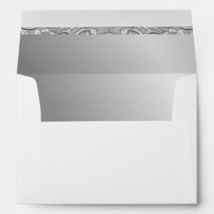 Silver Metallic Lined Envelope