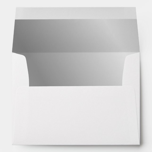 Silver Metallic Lined Envelope (Back (Bottom))