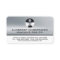 Silver Metallic-Look Chiropractic Appointment Card