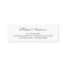 Silver Metallic Look Graduation Name Card Namecard