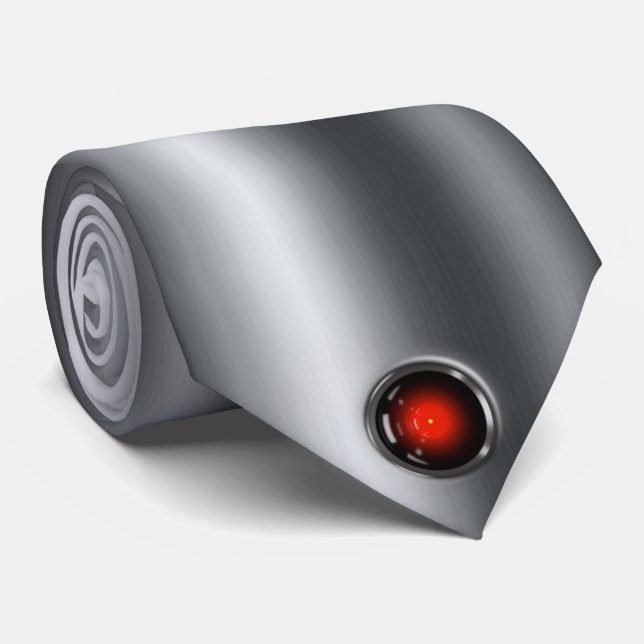 Silver Metallic Luxe Necktie (Rolled)