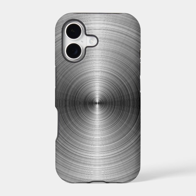 Silver Metallic Pattern Iphone Case (Back)