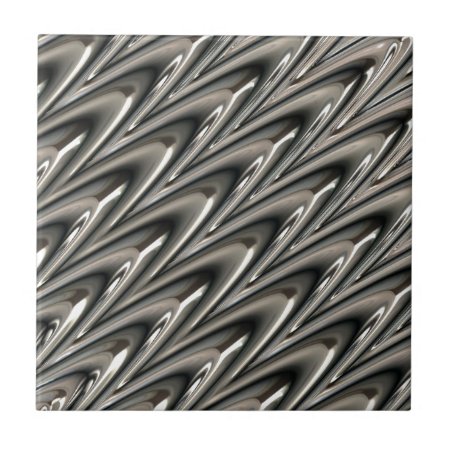 Silver Metallic Pattern Iron Steel Texture Ceramic Tile