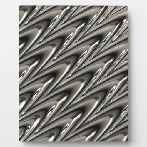Silver Metallic Pattern Iron Steel Texture Plaque