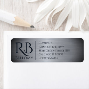 Silver Metallic Return Address Label