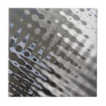 Silver Metallic Steel Texture Abstract Pattern Ceramic Tile at Zazzle