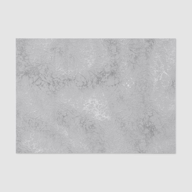 Silver metallic texture rustic shimmer stylish tissue paper (Front)