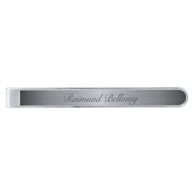 Silver Metallic Tie Bar (Front)