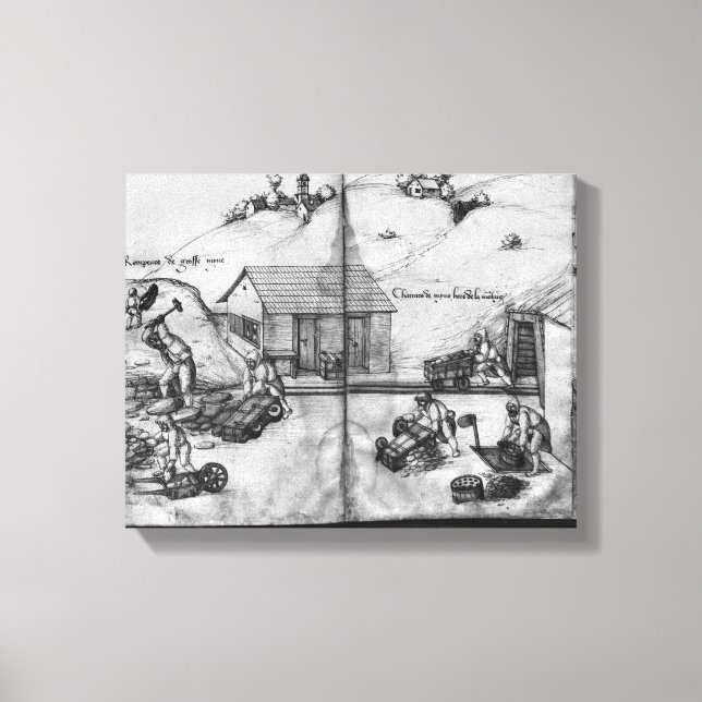 Silver mine of La Croix-aux-Mines Canvas Print (Front)