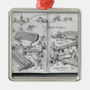 Silver mine of La Croix-aux-Mines, Lorraine Metal Ornament