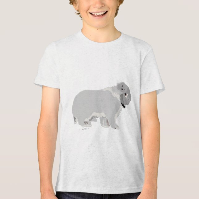 Silver Mini Lop Tri-Blend Shirt (Front)