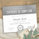 Silver Minimal Certificate of Completion Award<br><div class="desc">If you need any further customisation please feel free to message me on yellowfebstudio@gmail.com.</div>