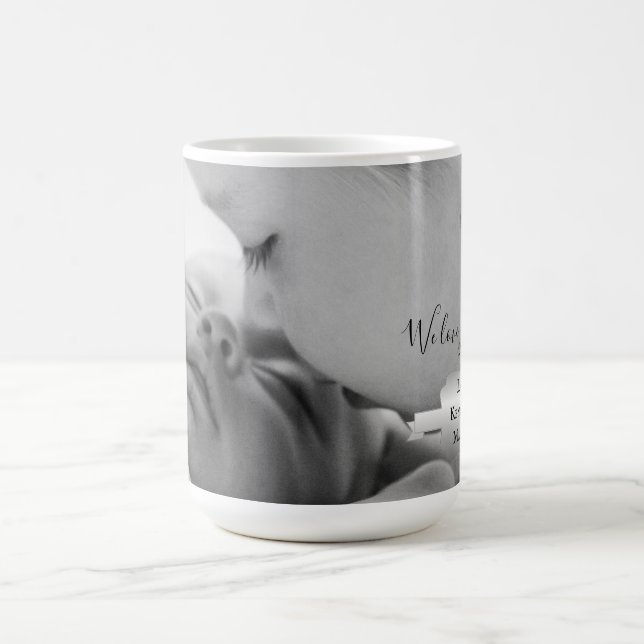 Silver Minimalist Photo Mother's Day Coffee Mug (Center)