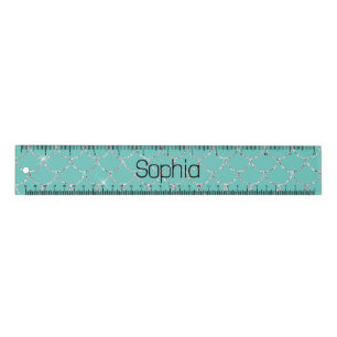 Silver Mint Mermaid Ruler