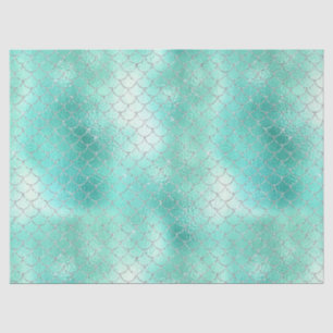 Silver Mint Mermaid Tissue Paper