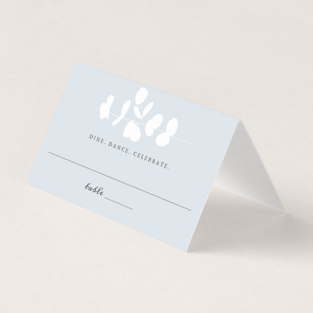 Silver Mist Eucalyptus Branch  Wedding Escort (Front)