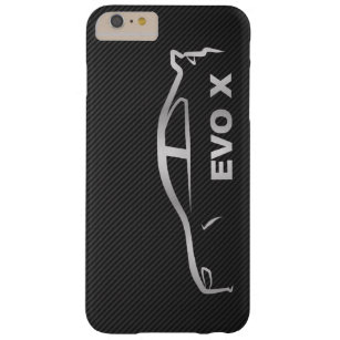 Silver Mitsubishi Evo X Silhouette Logo Barely There iPhone 6 Plus Case
