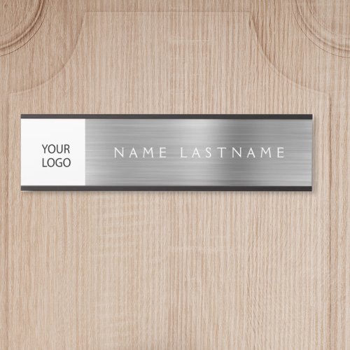 Silver Modern Custom Logo Executive Professional Door Sign