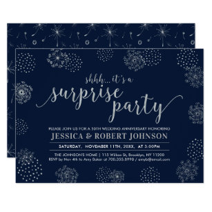 Surprise 25Th Anniversary Invitations 7