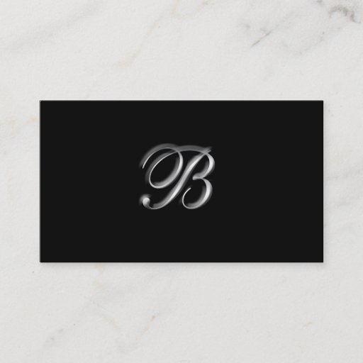 Customizable MonogramB business Cards