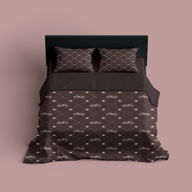 Silver Motorcycle Duvet Cover (Creator Uploaded)
