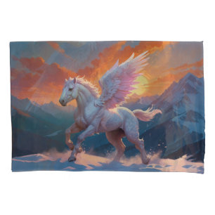 Silver Mountain Pegasus Pillow Case