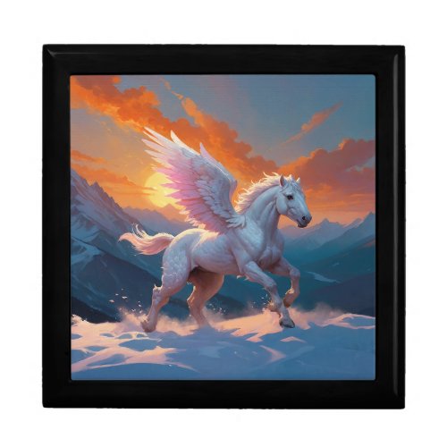 Silver Mountain Pegasus Throw Blanket Gift Box