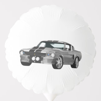 Silver Muscle Car Balloon