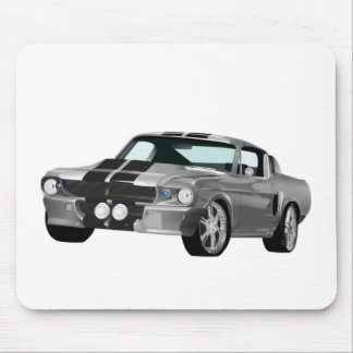 Silver Muscle Car Mouse Pad