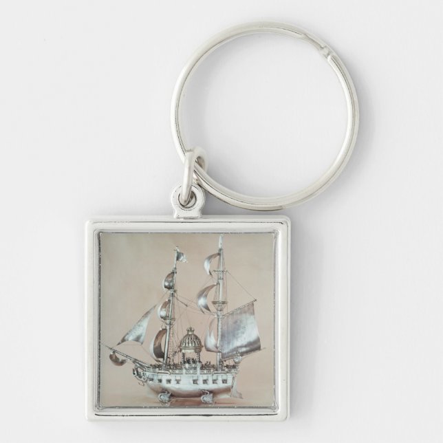 Silver Nef Keychain (Front)