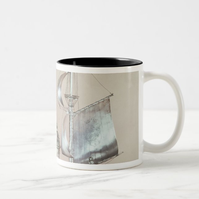 Silver Nef Two-Tone Coffee Mug (Right)