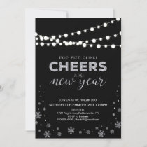 Silver New Years Eve Corporate Holiday Party Invitation