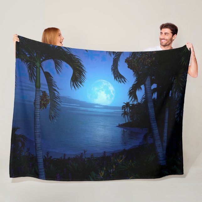 Silver Night Fleece Blanket (In Situ)