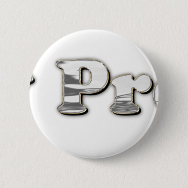 silver Not My President Pinback Button (Front)