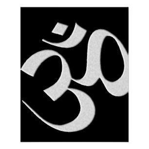 Silver Om Poster