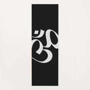 Silver Om Yoga Mat