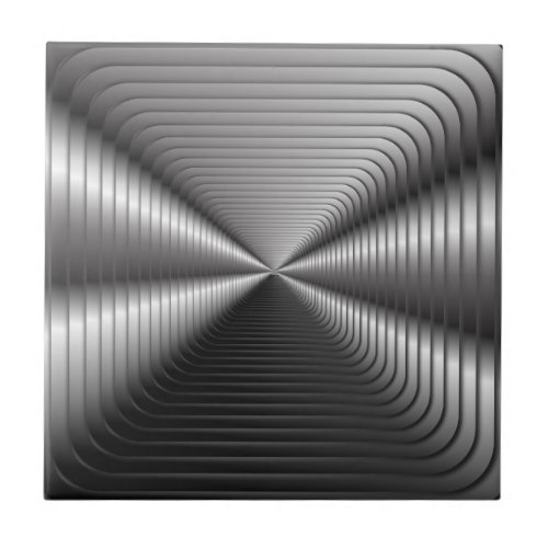 Silver Optical illusion Ceramic Tile