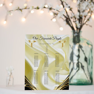 Silver or Gold Abstract flowers on - Silk & Art Foam Board