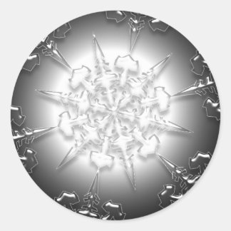 Silver Ornament Sticker
