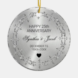 Silver Ornament With Diamonds