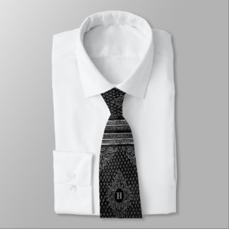 Silver Ornamental Tie w/out your Monogram