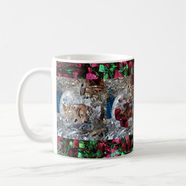 Silver Ornaments 4 Photo Coffee Mug (Left)