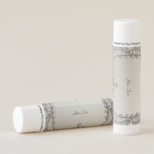 Silver Ornate Modern Lip Balm
