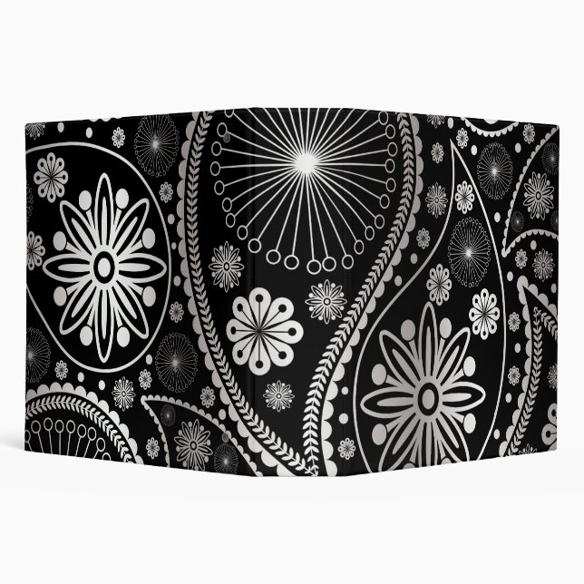 Silver paisley pattern binder (Background)
