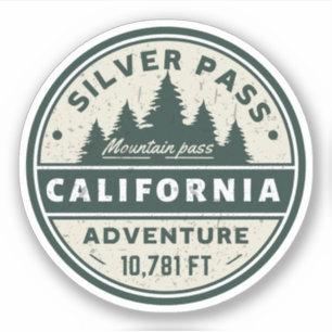 Silver pass, California hiking trails Sticker