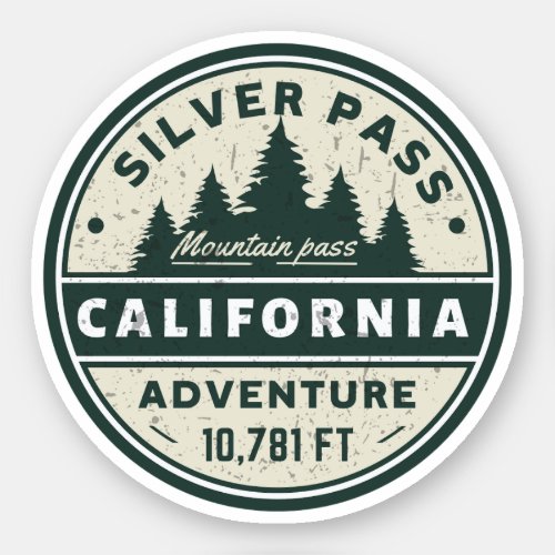 Silver pass California hiking trails Sticker