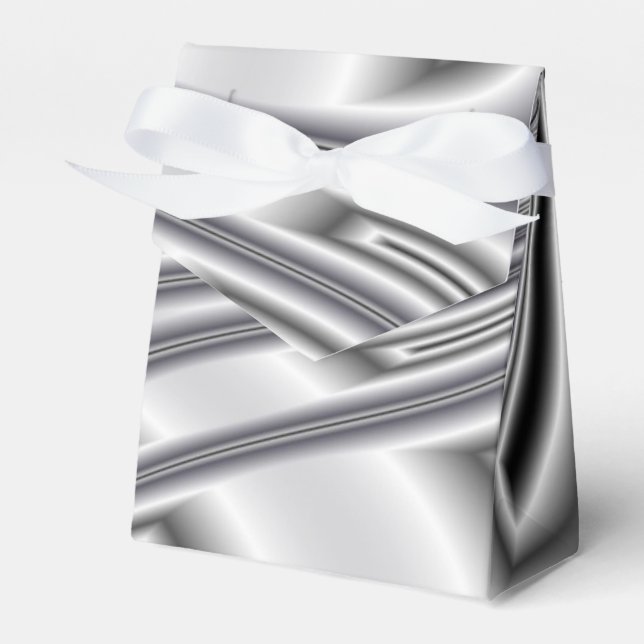 Silver Pattern Favor Boxes (Front Side)